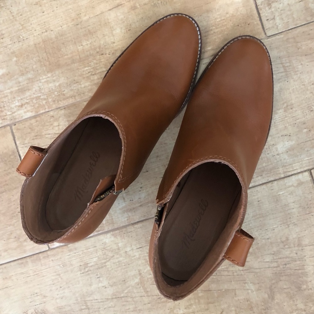 Madewell The Billie Boot in leather, English saddle (brown), size 8 - Picture 3 of 10